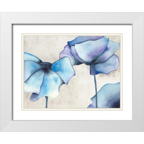 Poppy Avenue I White Modern Wood Framed Art Print with Double Matting by Hendrick, Cathy