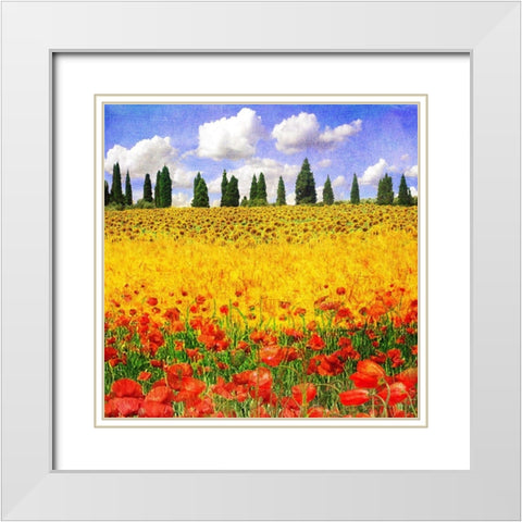 Lombardy I White Modern Wood Framed Art Print with Double Matting by Vest, Chris