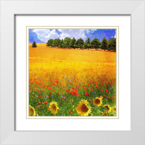 Lombardy III White Modern Wood Framed Art Print with Double Matting by Vest, Chris