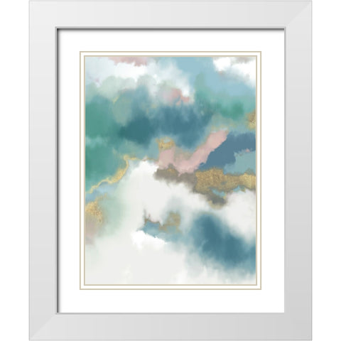 Stormy Clouds I White Modern Wood Framed Art Print with Double Matting by Schlotzhauer, Jim
