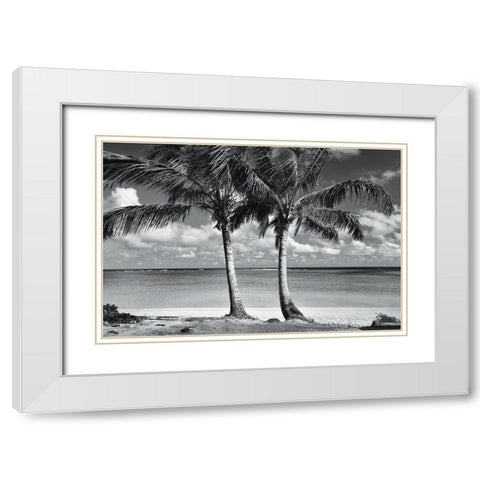 Summer Breezes I White Modern Wood Framed Art Print with Double Matting by Frates, Dennis
