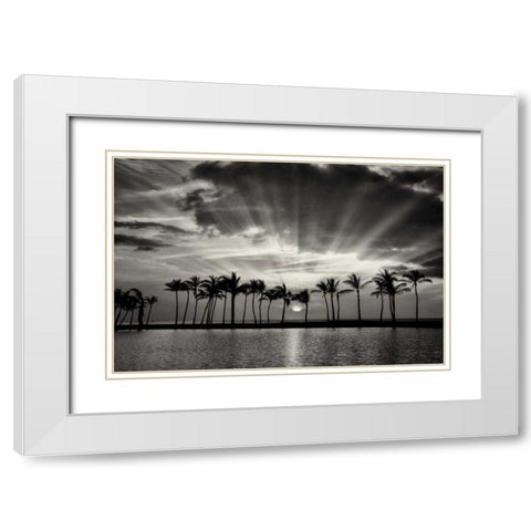 Summer Breezes II White Modern Wood Framed Art Print with Double Matting by Frates, Dennis