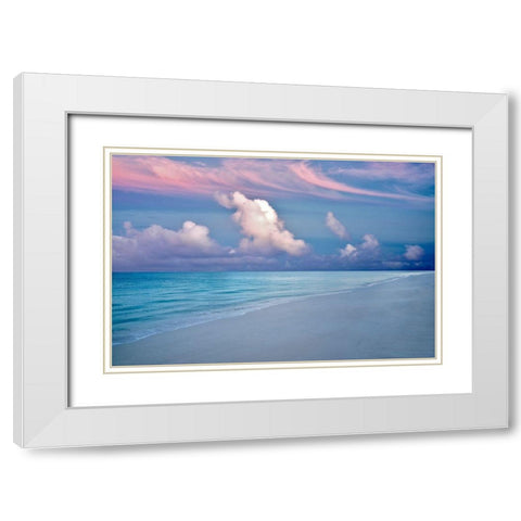 Skyfall II White Modern Wood Framed Art Print with Double Matting by Frates, Dennis