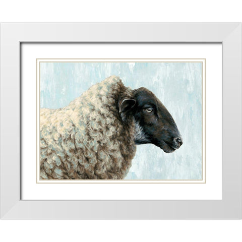 Easy Going White Modern Wood Framed Art Print with Double Matting by Perejogina, Dina