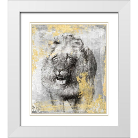 King White Modern Wood Framed Art Print with Double Matting by Peregojina, Dina