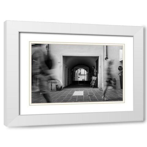 Passing By  White Modern Wood Framed Art Print with Double Matting by Kirshner, Dmitry