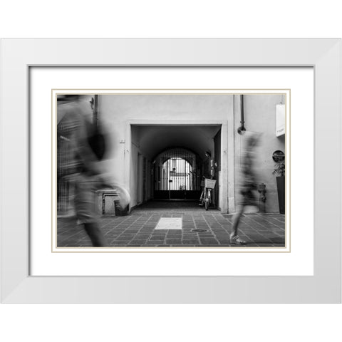 Passing By  White Modern Wood Framed Art Print with Double Matting by Kirshner, Dmitry