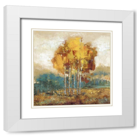 Weathered Scape I White Modern Wood Framed Art Print with Double Matting by Dolce, Carmen
