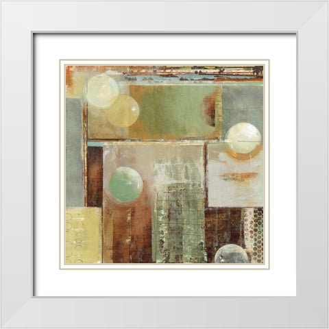 Ice and Bubbles II White Modern Wood Framed Art Print with Double Matting by Dolce, Carmen