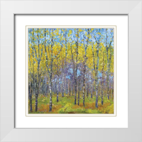 A Spring Day White Modern Wood Framed Art Print with Double Matting by Dolce, Carmen