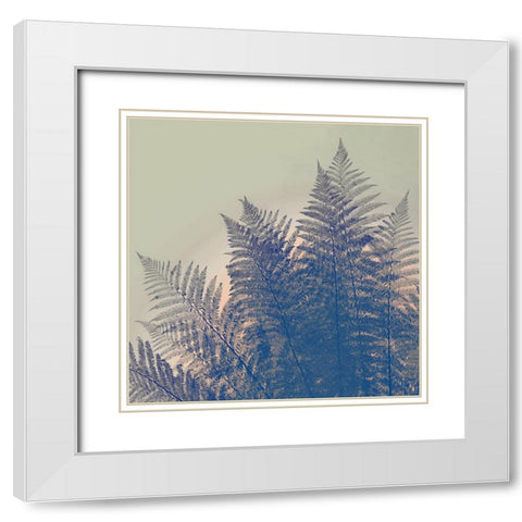 Orange Sky White Modern Wood Framed Art Print with Double Matting by Savone, Daniela