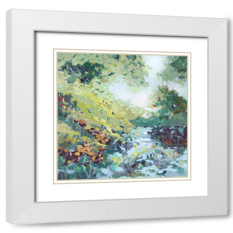 Sanctuary White Modern Wood Framed Art Print with Double Matting by Riger, Sue