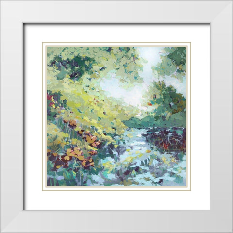 Sanctuary White Modern Wood Framed Art Print with Double Matting by Riger, Sue