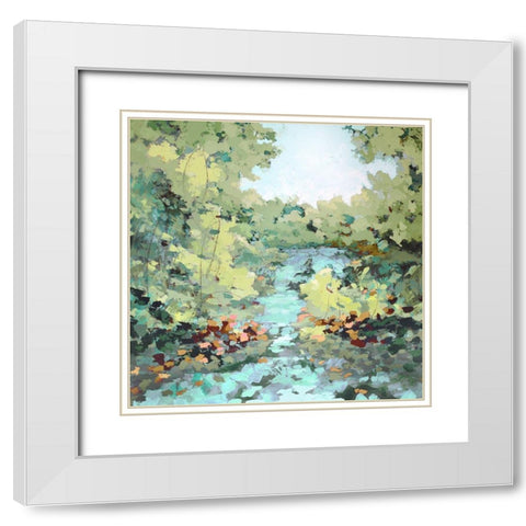 Reflections  White Modern Wood Framed Art Print with Double Matting by Riger, Sue