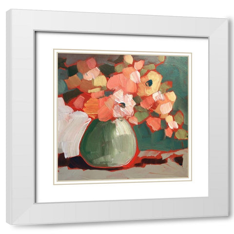 Autumn Fling White Modern Wood Framed Art Print with Double Matting by Riger, Sue