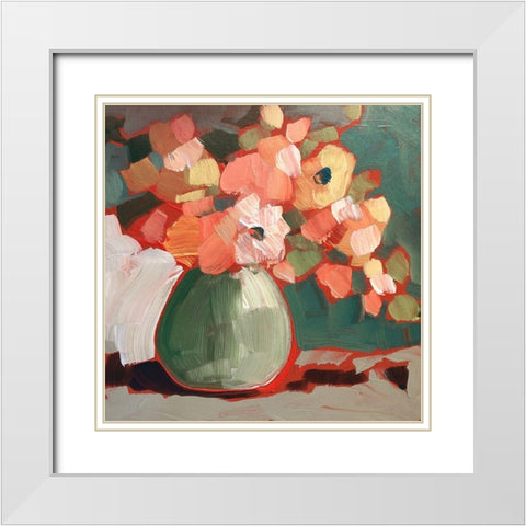 Autumn Fling White Modern Wood Framed Art Print with Double Matting by Riger, Sue