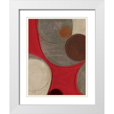 Evolution I White Modern Wood Framed Art Print with Double Matting by Varrasso, Enrico