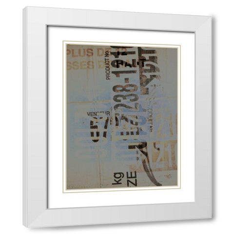 Greek to Me VIII White Modern Wood Framed Art Print with Double Matting by Varrasso, Enrico