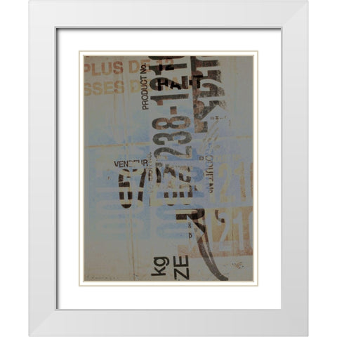 Greek to Me VIII White Modern Wood Framed Art Print with Double Matting by Varrasso, Enrico
