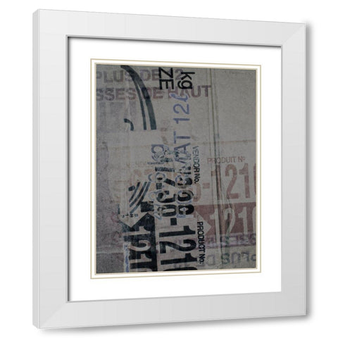 Greek to me XX White Modern Wood Framed Art Print with Double Matting by Varrasso, Enrico
