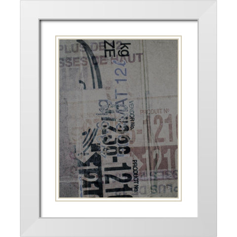Greek to me XX White Modern Wood Framed Art Print with Double Matting by Varrasso, Enrico