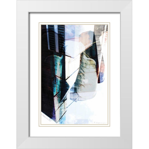 Sillo XII White Modern Wood Framed Art Print with Double Matting by Varrasso, Enrico