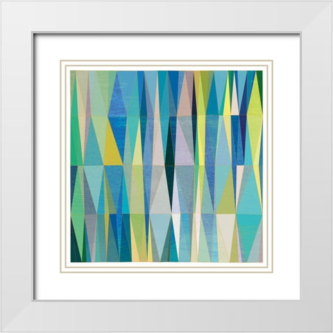 Summer Ice I White Modern Wood Framed Art Print with Double Matting by Varrasso, Enrico