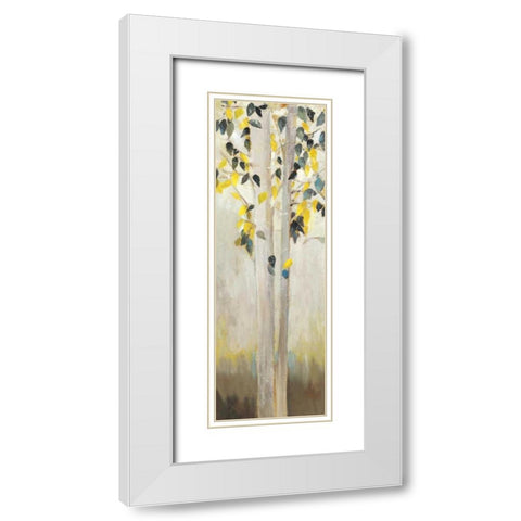 Walking Through Trees II White Modern Wood Framed Art Print with Double Matting by K, Ella