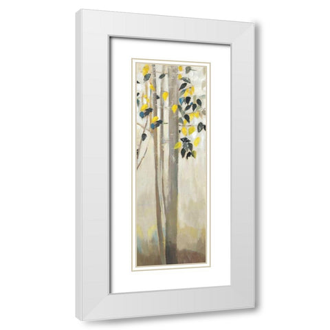 Walking Through Trees III White Modern Wood Framed Art Print with Double Matting by K, Ella