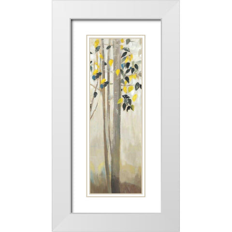 Walking Through Trees III White Modern Wood Framed Art Print with Double Matting by K, Ella