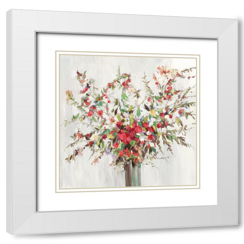 Color Tango White Modern Wood Framed Art Print with Double Matting by Ella K
