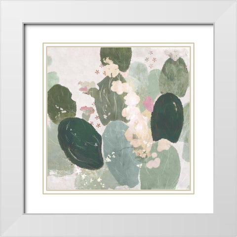 Tender Orchid III  White Modern Wood Framed Art Print with Double Matting by Evelia