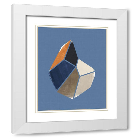 Moon Crystal I White Modern Wood Framed Art Print with Double Matting by Leonard, Sarah