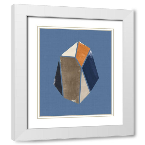 Moon Crystal II White Modern Wood Framed Art Print with Double Matting by Leonard, Sarah