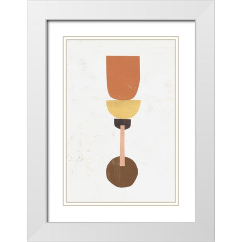 Magnitude of Balance II White Modern Wood Framed Art Print with Double Matting by Leonard, Sarah