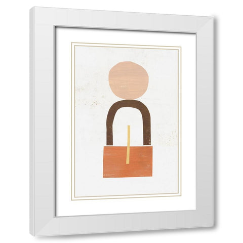 Magnitude of Balance III White Modern Wood Framed Art Print with Double Matting by Leonard, Sarah