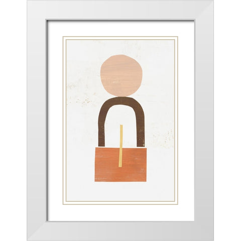 Magnitude of Balance III White Modern Wood Framed Art Print with Double Matting by Leonard, Sarah