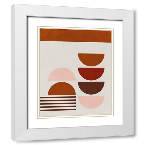Echo of Love III  White Modern Wood Framed Art Print with Double Matting by Leonard, Sarah