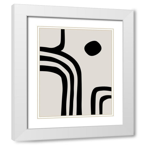 Detour IÂ  White Modern Wood Framed Art Print with Double Matting by Leonard, Sarah