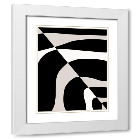 Elegance of Creation  White Modern Wood Framed Art Print with Double Matting by Leonard, Sarah