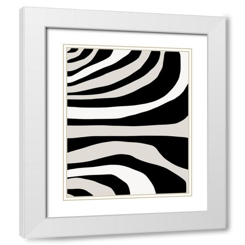 Painted Memory  White Modern Wood Framed Art Print with Double Matting by Leonard, Sarah