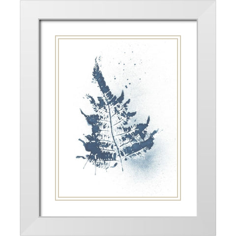 Beginning In Blue V White Modern Wood Framed Art Print with Double Matting by Evans, Amy
