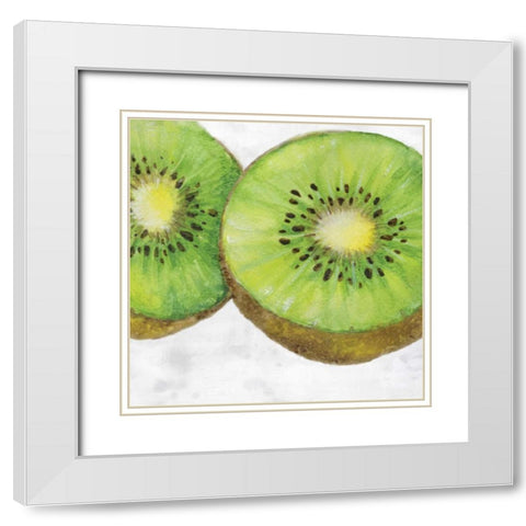 Fruit I White Modern Wood Framed Art Print with Double Matting by Watts, Eva