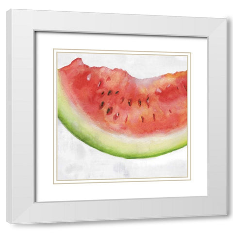 Fruit III White Modern Wood Framed Art Print with Double Matting by Watts, Eva