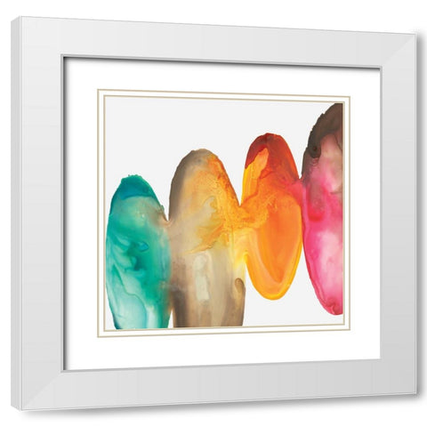 Bound I  White Modern Wood Framed Art Print with Double Matting by Watts, Eva