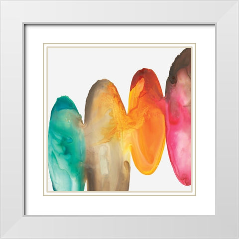 Bound I  White Modern Wood Framed Art Print with Double Matting by Watts, Eva