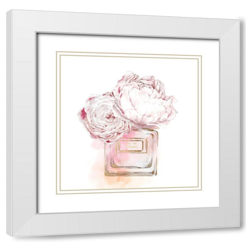 Eau de Toilette Gris  White Modern Wood Framed Art Print with Double Matting by Watts, Eva