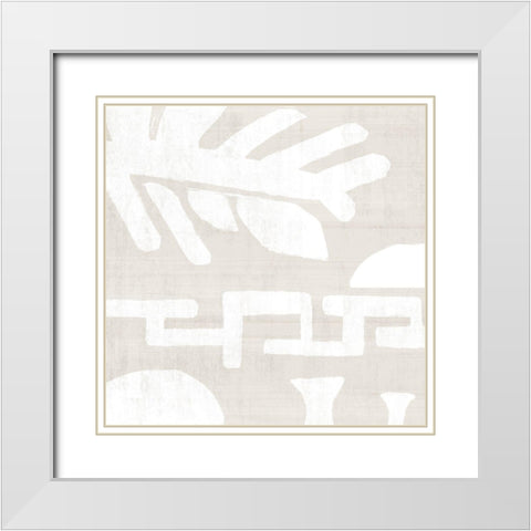 Summer Shadows II White Modern Wood Framed Art Print with Double Matting by Watts, Eva