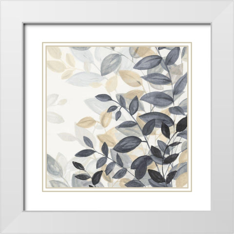 Fall Blooms II   White Modern Wood Framed Art Print with Double Matting by Watts, Eva