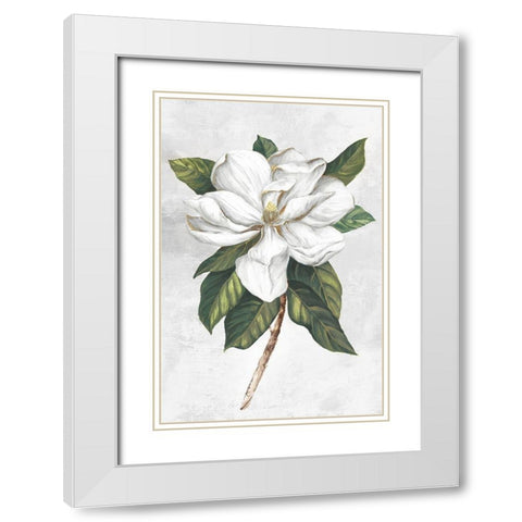Pearly Beauty I White Modern Wood Framed Art Print with Double Matting by Watts, Eva